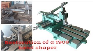 plaina limadora manual  hand shaper restauration [upl. by Dorena]