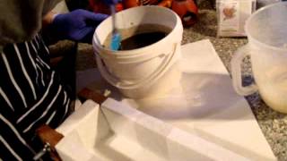 Making Black Magic Nectar Pure Beer Soap wwwiamhandmadecom [upl. by Annahvas335]