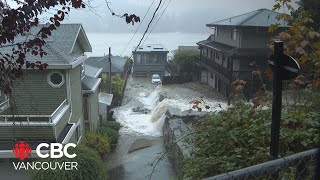 Heavy rain causes flooding on the North Shore [upl. by Qahsi]