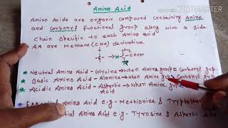 Amino acids easily explainedHindi [upl. by Notkcorb409]