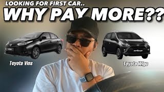 Toyota Wigo vs Toyota Vios  Don’t CHOOSE Wrong  Gentlemen Comparison [upl. by Petua262]