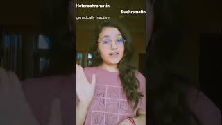 Heterochromatin vs Euchromatin 🔥botany neet mnemonic neet2025 trending neetug shorttricks [upl. by Suirauqram]