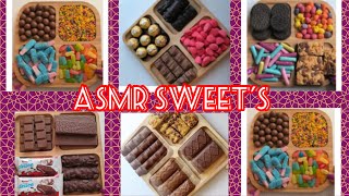 ASMRunpacking colorful sweets and candys ❤️❤️❤️ [upl. by Ripp]