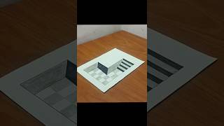 Very Easy 3D Stairs Drawing shorts ytshorts shortvideo drawing 3d [upl. by Euqinemod]