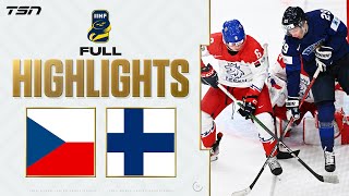 Czechia vs Finland FULL HIGHLIGHTS  2024 World Junior Championship Bronze Medal Game [upl. by Imhsar]