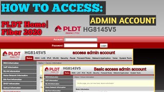 PLDT FULL ADMIN ACCOUNT HG8145V5 [upl. by Mairb]