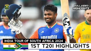 India vs South Africa 1st T20 2024 Full Highlights  IND vs SA 1st T20 Highlights 2024 [upl. by Hoashis]