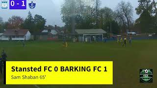 Stansted FC v Barking FC Goal [upl. by Caresa]