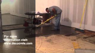 Decocrete SelfLeveling Concrete Installation [upl. by Akehsay587]