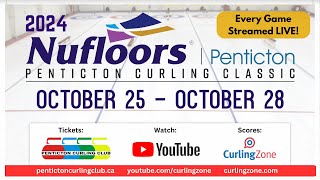 Glenn Venance vs Jeff Richard  Draw 1  Nufloors Penticton Curling Classic 3 [upl. by Ahsata]