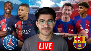 PSG vs BARCELONA LIVE CHAMPIONS LEAGUE REACTION [upl. by Elamrej15]