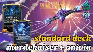 standard deck combo mordekaiser  anivia  legends of Runeterra [upl. by Auqenaj]