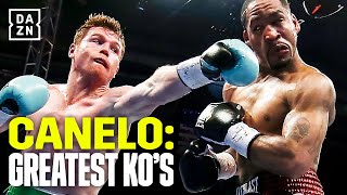 Ten minutes of BRUTAL Canelo KOs [upl. by Ammadas]