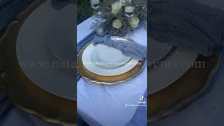 Place setting setup for a semi formal event [upl. by Huberto]