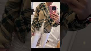 OUTFIT INSPOstyling a cardigan with white denim for fall 🤎🍁 simplychic shortsyoutube fashion [upl. by Zuzana]