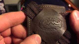 Review of Barsony leather vertical shoulder holster 6 inch revolver part one [upl. by Ayrolg]