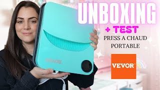 VEVOR Presse à Chaud PORTABLE  UNBOXING et Premier TEST  vevorofficial vevor sublimation [upl. by Cirilo]