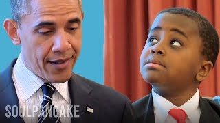 Kid President meets the President of the United States of America [upl. by Nilved]