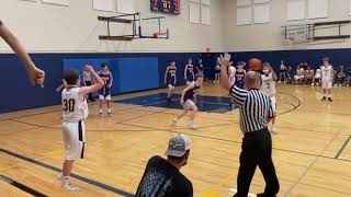 Freshman season Harrisburg JV vs La Pine Jack Lidbeck and Josh Harris basketball [upl. by Aisauqal]