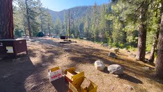 Campsite at Lodgepole Campground Sequoia National Park California [upl. by Krystal]