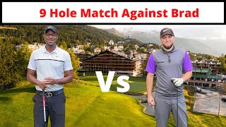 9 HOLE GOLF MATCH AGAINST BRAD  MILL HILL GOLF CLUB [upl. by Alinoel]