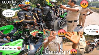 Road Rage with Police🤬16000 ka fine on My SuperbikeNeed SupportZ900 Rider [upl. by Felisha]