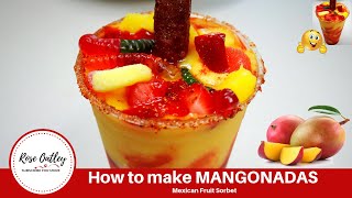 How to make Mangonadas  Mexican Fruit Sorbet [upl. by Eyks]