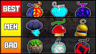 Ranking amp Showcasing All Fruits In King Legacy  Tier List [upl. by Kinch]