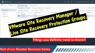 Creating Protection Groups  VMware Live Site Recovery  Site Recovery Manager [upl. by Yurt]