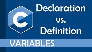 Declaration vs Definition of a variable in C [upl. by Tamer]