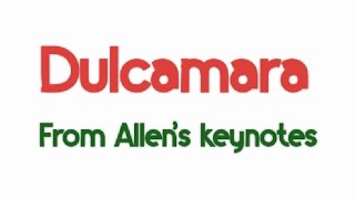 Dulcamara from Allens keynotes [upl. by Sheya450]