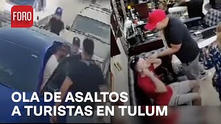 Inseguridad en Tulum Múltiples asaltos contra turistas  Las Noticias [upl. by Vareck856]