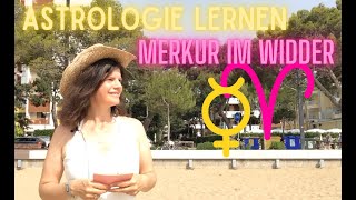 Astrologie lernen Merkur im Widder–Herz auf der Zunge Entdecke deine einzigartigen Eigenschaften♈ [upl. by Sierra]