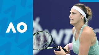 Aryna Sabalenka vs Viktoria Kuzmova Match Highlights 1R  Australian Open 2021 [upl. by Attikin652]