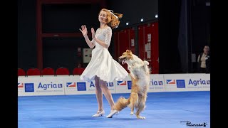 Dog Dancing World Championship 2022 Anastasiia Beaumont and border collie Yuki [upl. by Ayocal]