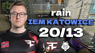 CS2 POV FaZe rain 2013 vs G2 Ancient IEM Katowice 2024 Quarterfinal [upl. by Ruffin]