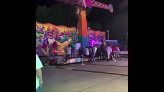 People Rush to Stop Carnival Ride From Toppling Over [upl. by Noseyt522]