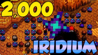 Stardew Valley  BEST Iridium Farm Run EVER OVER 2000 IRIDIUM IN A DAY Skull Dungeon Layer 300 [upl. by Intisar]