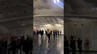 Look at all these Santas radiocitymusichall rockettes dancerehearsal rockettes [upl. by Christopher]