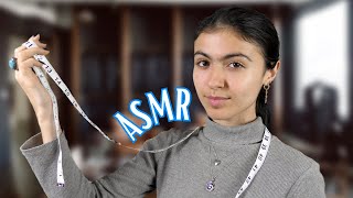 ASMR  a relaxing suit fitting amp measurement [upl. by Anytsirk]