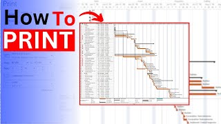 How to Print Your Project Schedule Professionally  MS Project [upl. by Honebein211]