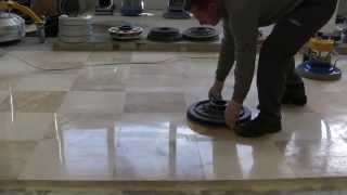 EASY KIT FOR POLISHING MARBLE FLOORS SUPERSHINE amp SPONGELUX [upl. by Ponzo]