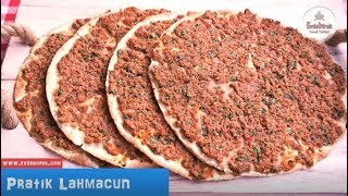 Pratik Lahmacun Tarifi  Hazır Lavaştan 10 Dakikada Mükemmel Lahmacun [upl. by Ireva]