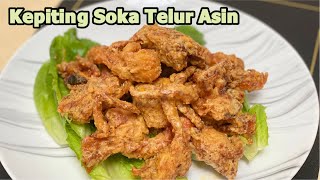 🦀KEPITING SOKA TELUR ASIN  SALTED EGG SOFT SHELL CRAB 🦀 [upl. by Eitsyrhc]