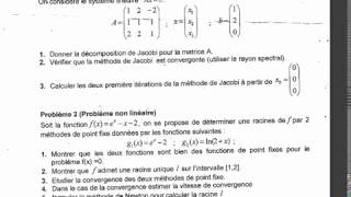 examen corrigé analyse numerique SMP3 partie 2 [upl. by Staal]