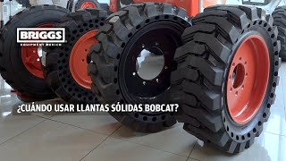 ¿Cuándo usar llantas sólidas Bobcat Showroom Briggs Equipment Mexico [upl. by Aisile]