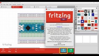 Fritzing Simulate Button [upl. by Eissim]