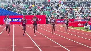 Women’s 200m 2024 US Olympic Trials Round 1 Heat 2 [upl. by Laenej797]