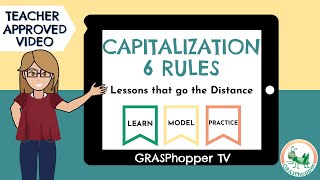 Capitalization Rules for Kids  6 Capital Letter Rules in English Teaching Video [upl. by Esertak853]