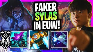 FAKER IS INSANE WITH SYLAS IN EUW SERVER  T1 Faker Plays Sylas Mid vs Galio Worlds Bootcamp 2024 [upl. by Des]